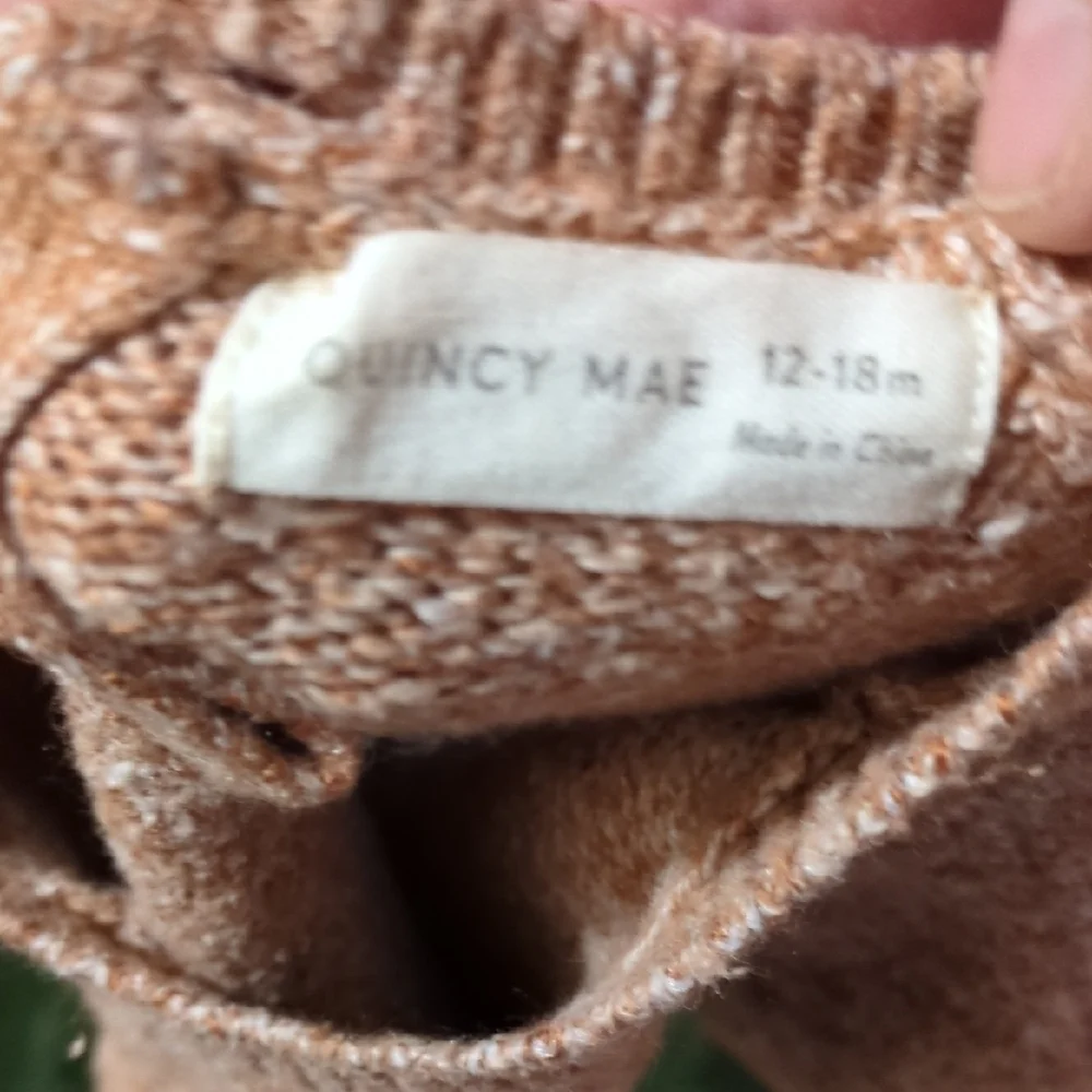 Quincy Mae Warm Brown Knit Baby Set